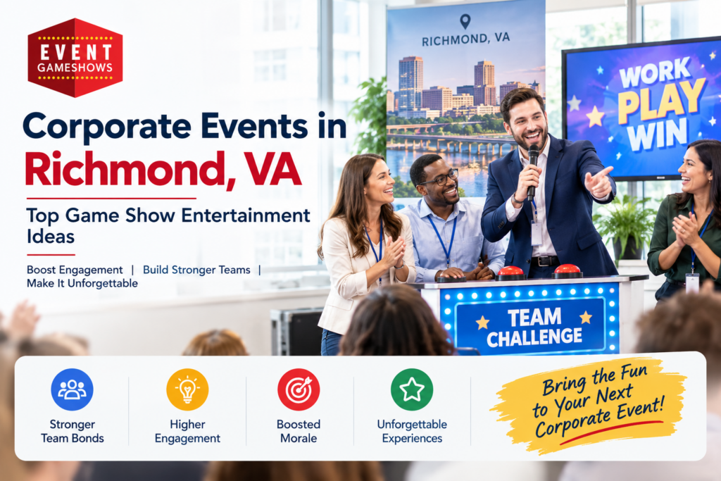 Corporate Events in Richmond VA: Top Game Show Entertainment Ideas